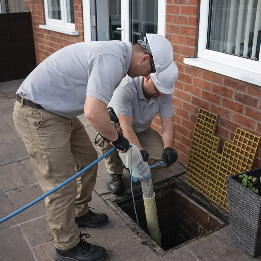 Blocked drain repair service in Radlett